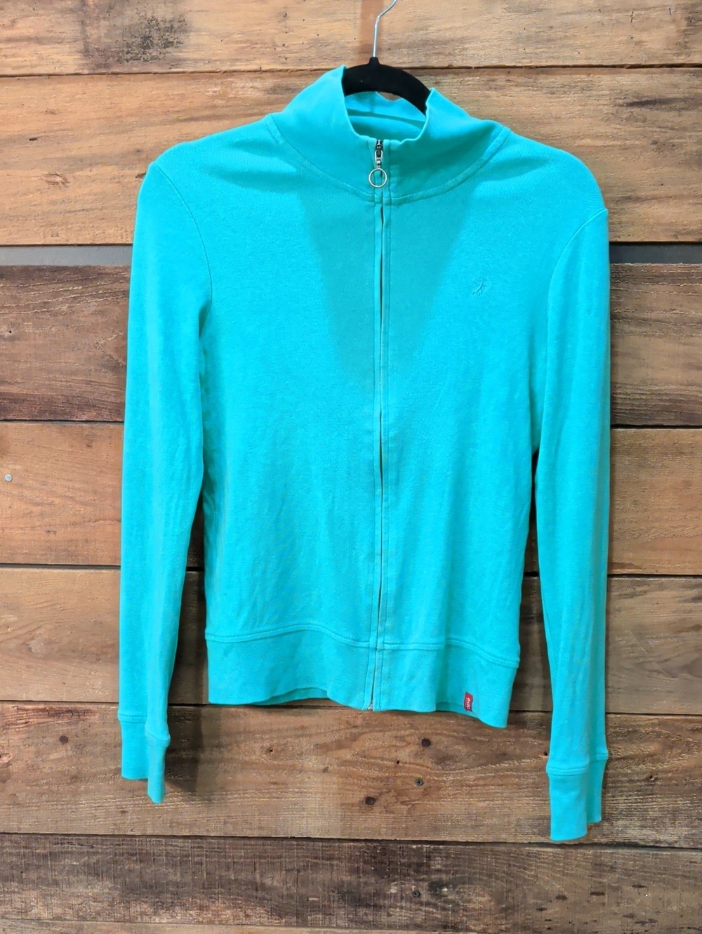 EDC By esprit Women's Light Aqua Full-Zip Hoodie